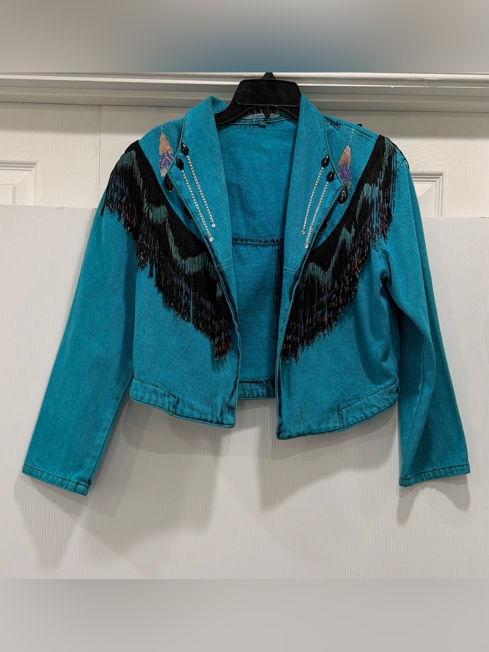 Vintage Wanted by Beads Beautiful Beaded Fringe Jacket.